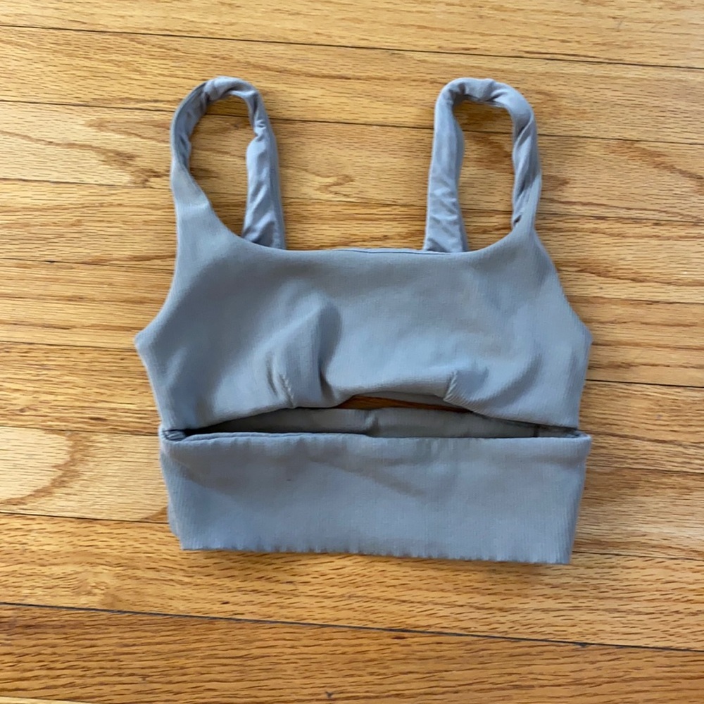 Alo ribbed sport bra